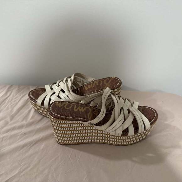 Sam Edelman Devon Wedge Sandal, Modern Ivory, 8 M US : : Clothing, Shoes & Acces - Picture 1 of 1